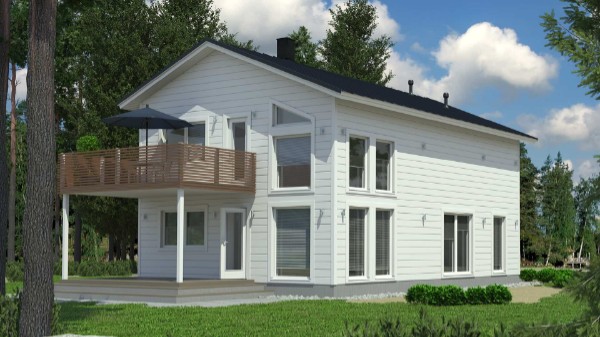 Дом из бруса 11 на 8 м
